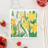 Narcis Houtsnede Schildering Servet (Insitu)