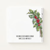 Narcis Kerstbloem Christelijk Gebed Notitieboek (Achterkant)