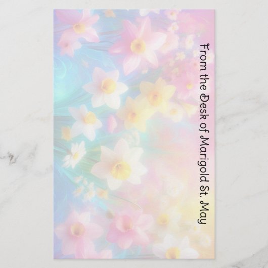 Narcis Lente Papier (Voorkant)