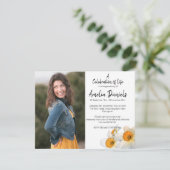 Narcis Levensviering Fotocard Kaart (Staand voorkant)
