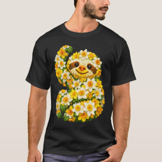 Narcis Luiaard Bloem Tuinieren T-shirt
