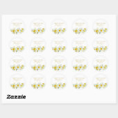 Narcis Memorial Funeral Classic Ronde Sticker (Vel)