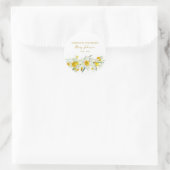 Narcis Memorial Funeral Classic Ronde Sticker (Tas)