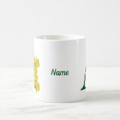 Narcis Monogram Eerste Letter A Persoonlijk Koffiemok (Center)