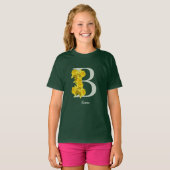 Narcis Monogram Eerste Letter B Persoonlijk T-shirt (Voorkant volledig)