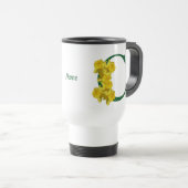 Narcis Monogram Eerste Letter C Persoonlijk Reisbeker (Voorkant rechts)