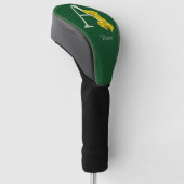Narcis Monogram Initiaal A Persoonlijk Golfheadcover (Schuin)