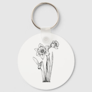 Narcis Narcissen Bloemen Bloemrijk Lente Pasen Sleutelhanger