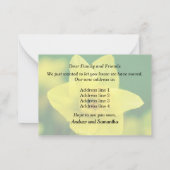 Narcis Nieuw Adres Aankondiging (Achterkant)