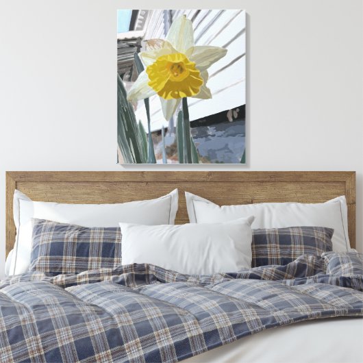 Narcis portret canvas afdruk (Insitu (Slaapkamer))