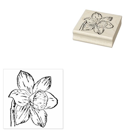 Narcis stempel (Gestempeld)