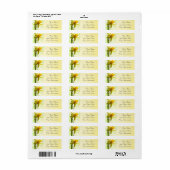 Narcis Trouwgeel Lente Etiket (Full Sheet)