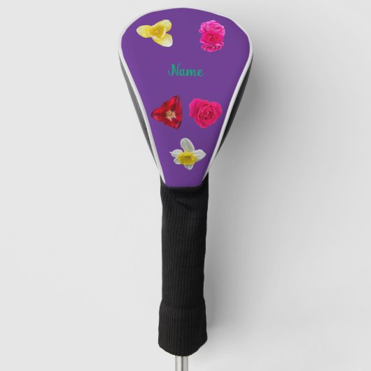 Narcis, Tulpen en Rozen Golfheadcover (Voorkant)