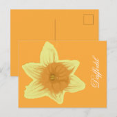 Narcis Verticale Postkaart Oranje (Voorkant / Achterkant)