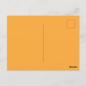 Narcis Verticale Postkaart Oranje (Achterkant)