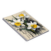 Narcis - Watercolor bloemen Notitieboek (Rechterzijde)