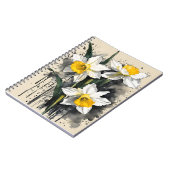 Narcis - Watercolor bloemen Notitieboek (Linkerzijde)