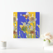 Narcis Waterverf Geel Vrouwen Kantoor Klok (Huis)