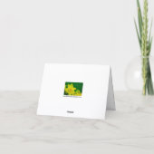 Narcis Wenskaart Bedankkaart (Achterkant)