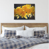 Narcissen Bloem Canvas Fotografische Kunst Afdruk (Insitu (Slaapkamer))