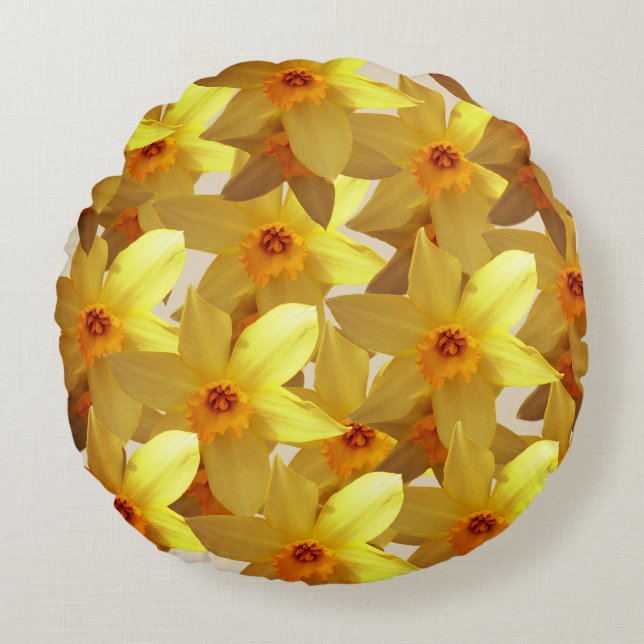 Narcissen Bloem kussen (Voorkant)