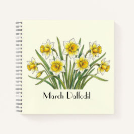 Narcissen Bloemen in Maart Notitieboek