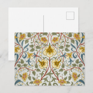Narcissen Bloemmotief van William Morris Briefkaart