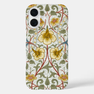Narcissen Bloemmotief van William Morris iPhone 16 Hoesje