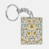Narcissen Bloemmotief van William Morris Sleutelhanger (Voorkant Links)