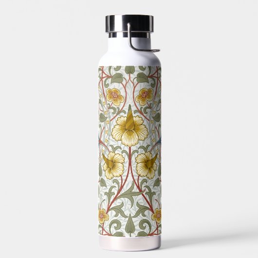 Narcissen Bloemmotief van William Morris Waterfles (Links)
