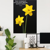 Narcissen citaat poster (Thuiskantoor)