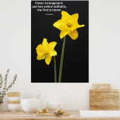 Narcissen citaat poster (Keuken)