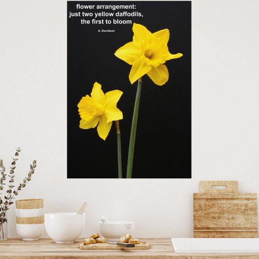 Narcissen citaat poster (Keuken)