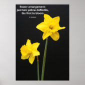 Narcissen citaat poster (Voorkant)
