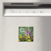 Narcissen en WILD Konijn Magneet (Insitu (Vaatwasser))