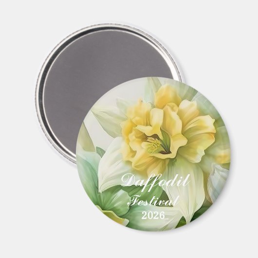 Narcissen Festival  Magneet (Voorkant / Achterkant)