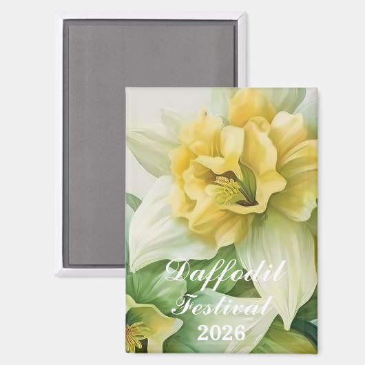 Narcissen Festival  Magneet (Voorkant / Achterkant)