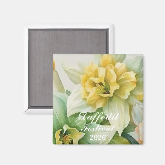 Narcissen Festival Magneet (Voorkant / Achterkant)
