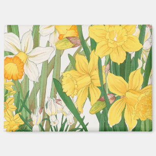Narcissen-houtsnede schilderij, Tanigami Kônan, 19 Magneet