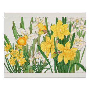 Narcissen Houtsnede Schilderij, Tanigami Kônan, 19 Perfect Poster