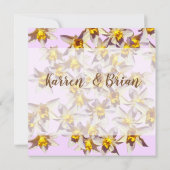 Narcissen Huwelijksuitnodiging op maat Kaart (Achterkant)