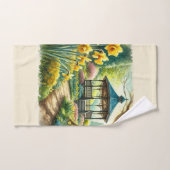 Narcissen in de lente Waterverf Handdoek (Handdoek)