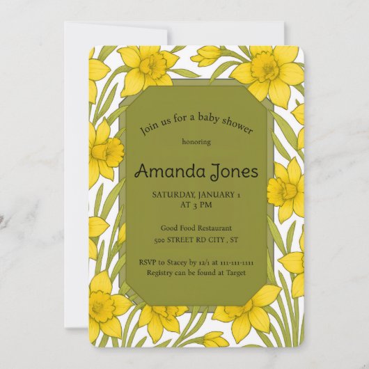 Narcissen Kaart (Voorkant)