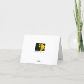 Narcissen Wenskaart Bedankkaart (Achterkant)