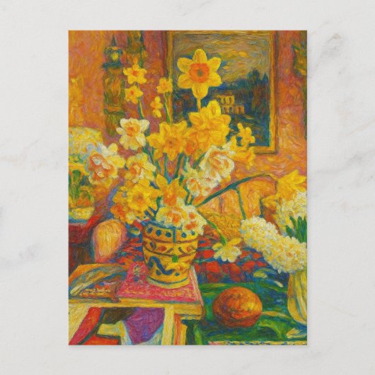 Narcissenansichtkaart Briefkaart (Voorkant)
