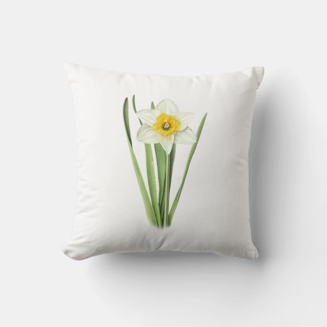 Narcissenbloem Kussen (Voorkant)