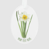Narcissenbloem Ornament (achterkant)