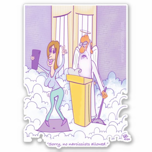 Narcissist Custom Cut Stickers (Voorkant)