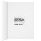 Narcissist-in-Chief Birthday Card (Binnen (Rechts))