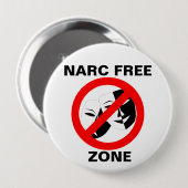 Narcissist/Narc Free Zone Button (Voorkant /achterkant)
